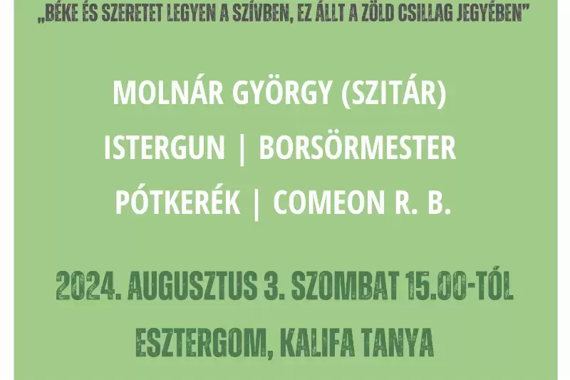 Bepótolják a Zöld Csillag Békefesztivált