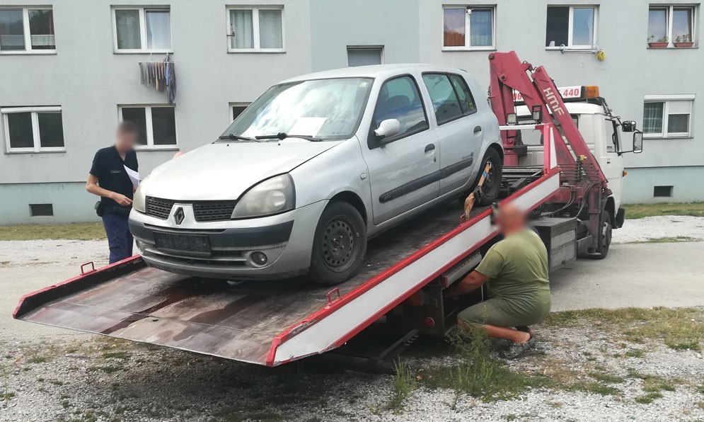 Elszállított gépjármű
