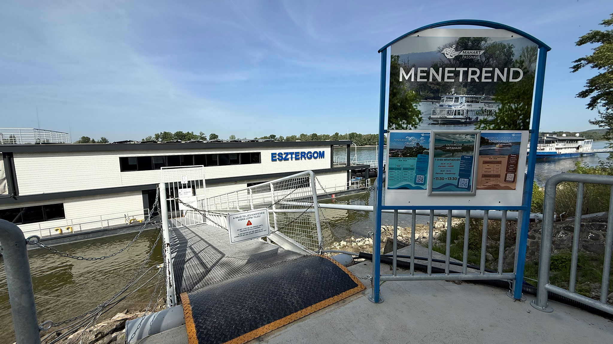 Mahart-Passnave hajó menetrend Esztergomban - 2025