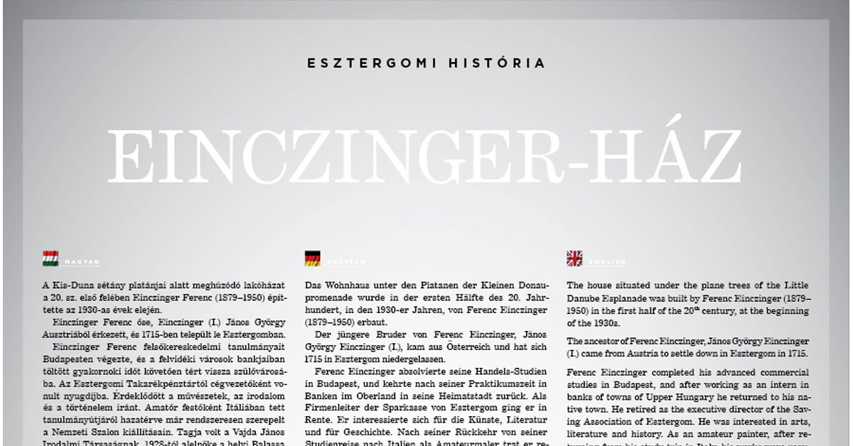 5. Einczinger-ház (Kis-Duna sétány 12.)