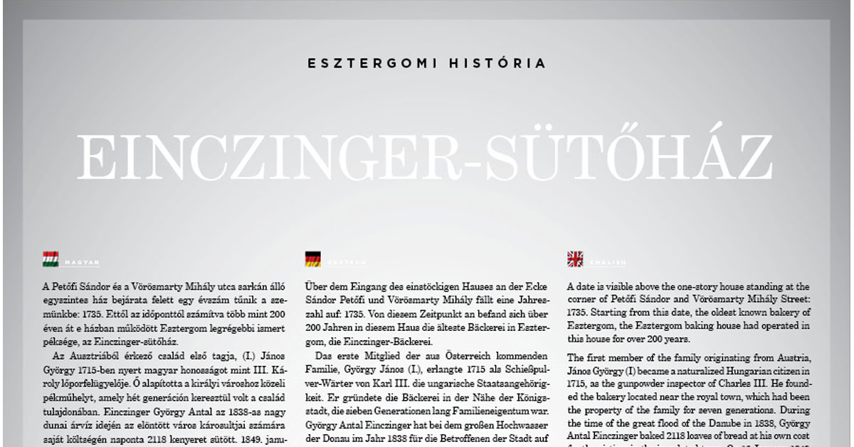 6. Einczinger-sütőház (Petőfi Sándor utca 2.)