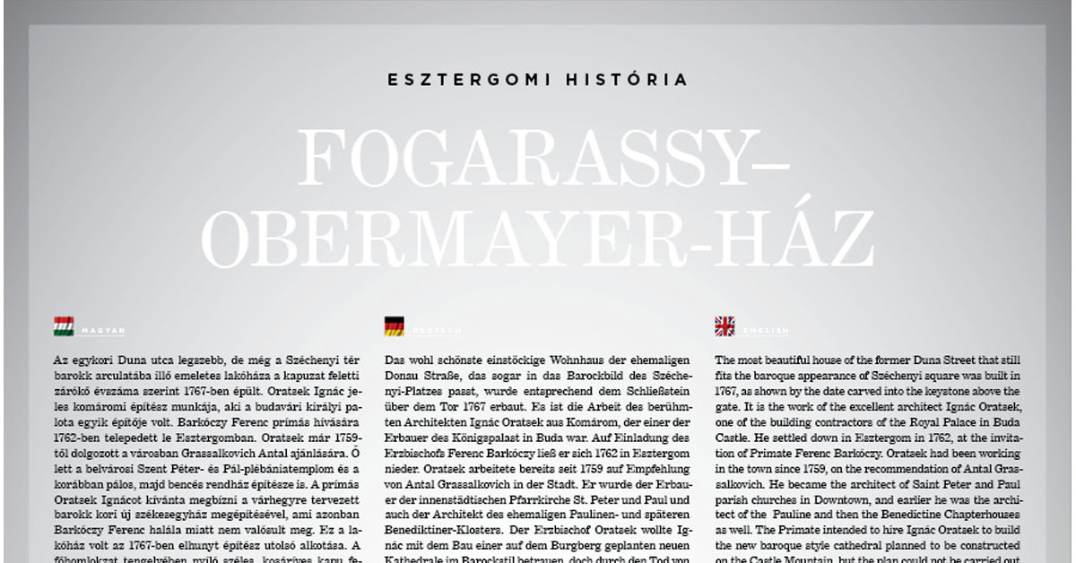 8. Fogarassy–Obermayer-ház (Deák Ferenc utca 3.)